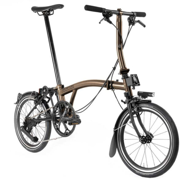 Vélo pliant Brompton P Line Urban - 4 vitesses - guidon S