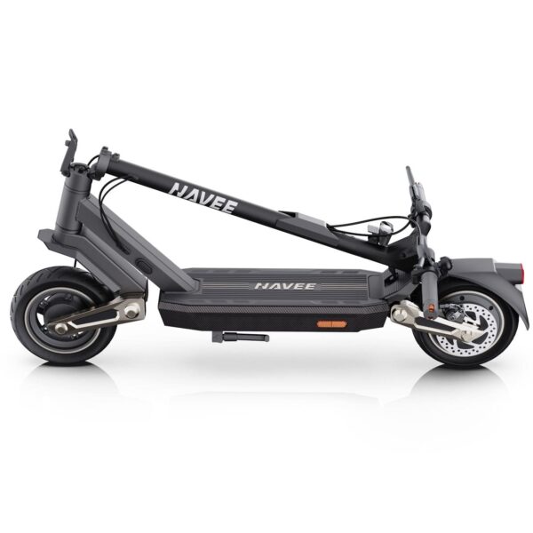 Navee ST3 Pro - Trottinette électrique pliable IPX5 - 25 km/h - Autonomie 75 km - Ecran LED - Triple système de freinage - Poids maximal 120 kg - Noir – Image 4