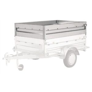 Rehausse Métal à Clip 150 x 105 cm – Acier Galvanisé – +40 cm de Hauteur – Compatible Remorques NORAUTO