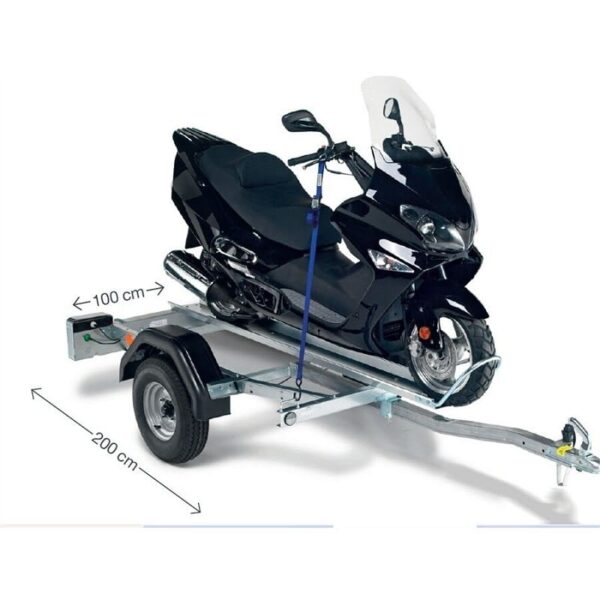 Remorque Porte-Moto 350 kg NORAUTO PM1 – Transport Sécurisé pour Scooter et Moto