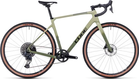 Gravel Bike Cube Nuroad C:62 SLX Sram GX Eagle AXS/Rival eTap AXS 12V 700 mm Vert Olive
