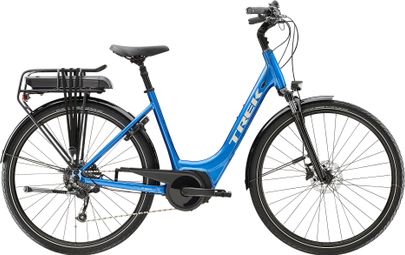 Vélo de Ville Électrique Trek Verve+ 2 Lowstep Shimano Acera/Altus 9V 500 Wh Bleu Alpine