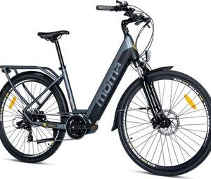 Velo de Ville Électrique VAE, EBIKE-28 PRO Moteur Central, Alu. SHIMANO 7 Vitesses et Freins a disque Hydraulique Batterie Intégrée Ion Lithium 48V 13Ah