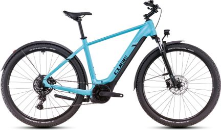 VTC Électrique Cube Nuride Hybrid Performance 625 Allroad Shimano Cues 9V 625 Wh 29'' Bleu Swimming Pool 2025