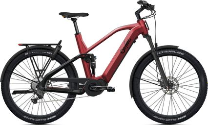 VTC Électrique O2 Feel Vern FS 7.1 Adventure 27.5'' Shimano Cues 9v 720Wh Rouge