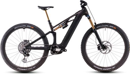 VTT Électrique Tout-Suspendu Cube Stereo Hybrid One44 HPC SLT 800 Sram XX Eagle AXS 12V 800 Wh 29'' Gris Irisé Liquid Lava 2025