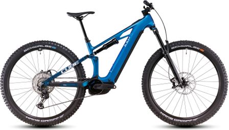 VTT Électrique Tout-Suspendu Cube Stereo Hybrid One44 HPC SLX 800 Shimano Deore XT 12V 800 Wh 27.5'' Bleu Nebula 2025