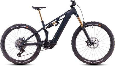 VTT Électrique Tout-Suspendu Cube Stereo Hybrid One77 HPC AT 800 Sram X0 Eagle AXS 12V 800 Wh 29''/27.5'' Gris Carbon Noir 2025