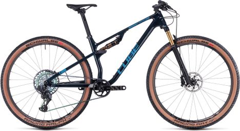 VTT Tout-Suspendu Cube AMS Zero99 C:68X SLT Sram XX1 Eagle AXS 12V 29'' Bleu Liquid